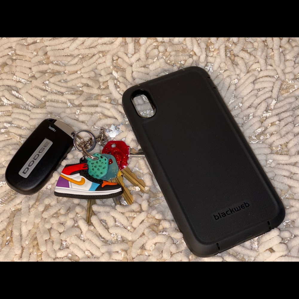 Black web iPhone XS Max Case